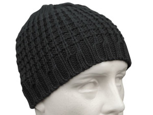 Czapka Beanie Wełniana Płytka