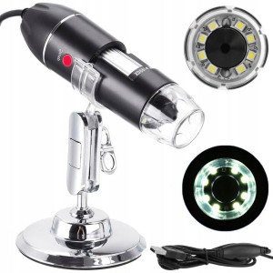 Mikroskop Cyfrowy Usb Przybliżenie 1600x 2mp 8led