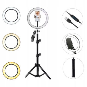Statyw Uchwyt Lampa Pierścieniowa 60w Ring 220cm