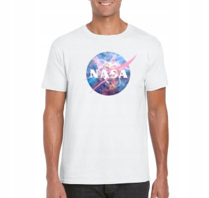 Koszulka nasa NASA męska BIAŁA S