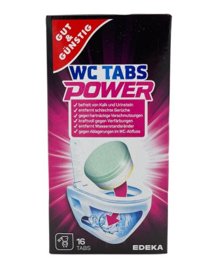 Tabletki do czyszczenia WC marki G&G 16 sztuk