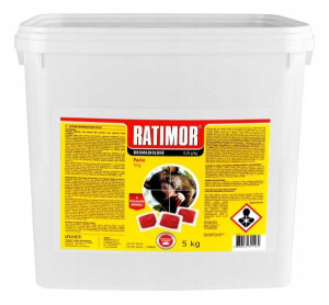 TRUTKA na SZCZURY myszy RATIMOR pasta wiadro 5 kg