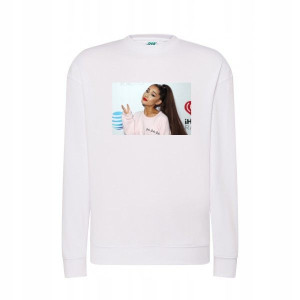 Bluza Ariana Grande damska męska BIAŁA L