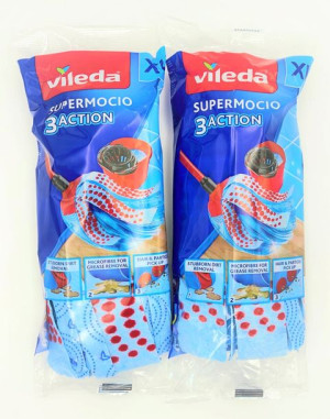 Zestaw: 2x Wkład do mopa Vileda Supermocio 3Action Velour