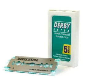 Derby żyletki do golenia Razor Blades Double Edge green 5 żyletek