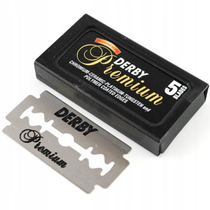Derby żyletki do golenia Premium 5szt Blades Double Edge black