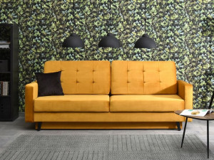 Designerska Sofa Ze Spaniem I Modnym Pikowaniem Aura