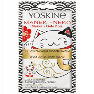 Yoskine Mask Maska w Płacie Maneki-Neko Cat