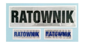 Naszywka odblaskowa duża RATOWNIK