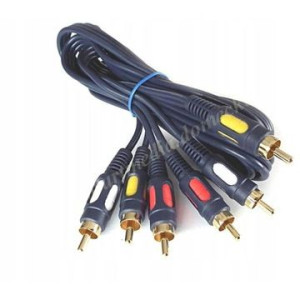 Kabel 3xRCA - 3xRCA | 5m | VITALCO