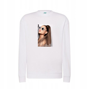 Bluza Ariana Grande damska męska BIAŁA L