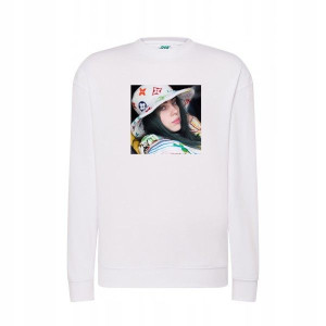 Bluza Billie Eilish Blosh damska męska BIAŁA L
