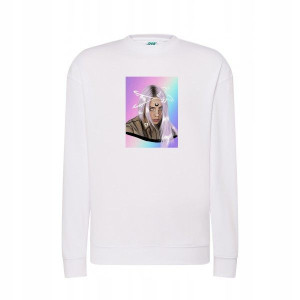 Bluza Billie Eilish Blosh damska męska BIAŁA L