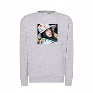 Bluza Billie Eilish Blosh damska męska SZARA L