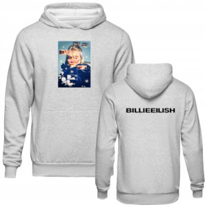 Bluza Billie Eilish damska męska unisex SZARA XL