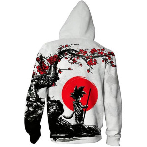 Bluza Męska Młodzieżowa Z Kapturem I Efektem 3d Dragon Ball Songo 5xl