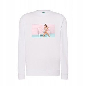 Bluza Ariana Grande damska męska BIAŁA M
