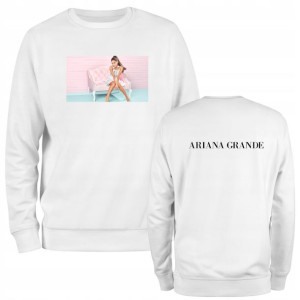 Bluza Ariana Grande damska męska unisex BIAŁA XL