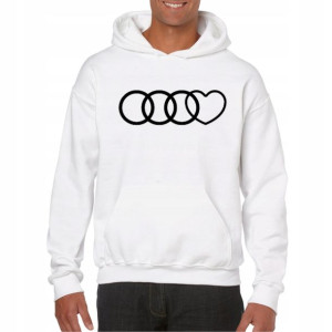 Bluza Audi a3 a4 a6 a8 rs damska męska biała XL
