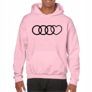 Bluza Audi a3 a4 a6 a8 rs damska męska RÓŻOWA L