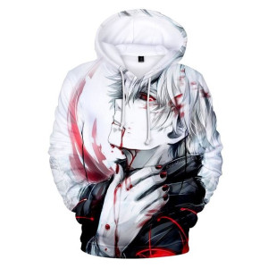 Bluza Męska Młodzieżowa Z Kapturem I Efektem 3d Manga Anime 6xl