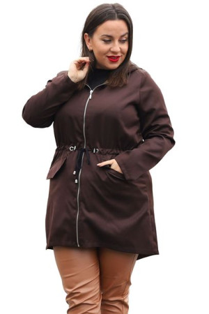 Kurtka ASIA parka brązowa 40