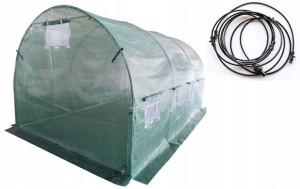 Zestaw Tunel Foliowy 2,5x4m + System Zraszający 6m