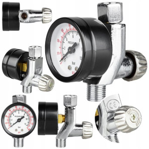 Regulator Reduktor Ciśnienia 1/4" + Manometr