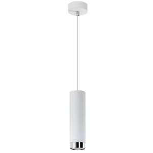 Lampa Wisząca Tuba Wahadło HAVA 1 Biała Loft