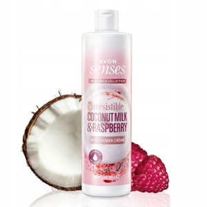 AVON kremowy żel pod prysznic Kokos i Maliny 400ml