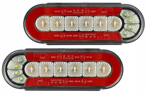 Lampy Tylne Led Zespolone Neon 12/24v Para X2