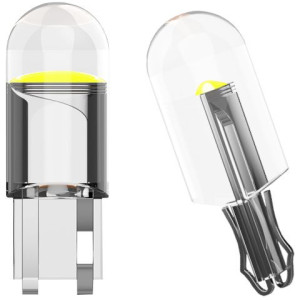 Żarówka Led W5w Cob 360 T10 Biała Przeźroczysta