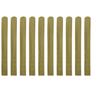 20 impregnowanych sztachet drewnianych, 100 cm
