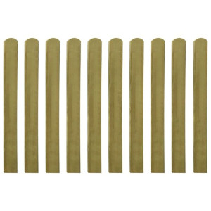 30 impregnowanych sztachet drewnianych, 100 cm