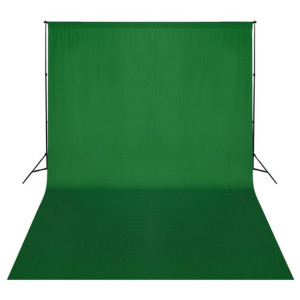 System zawieszenia tła z zielonym tłem 500 x 300 cm
