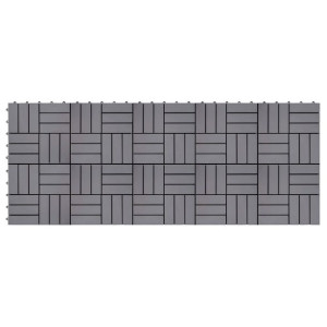 Płytki tarasowe, 10 szt., poszarzane, 30x30 cm, drewno akacjowe