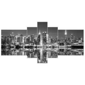 OBRAZ DRUKOWANY  Manhattan nocą 160x80