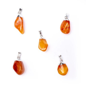 Wisiorek z kamieniem szlachetnym - Carnelian