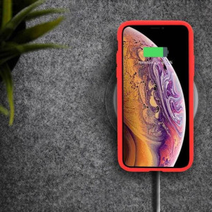 Etui MERCURY Peach Garden do Apple iPhone 12 PRO MAX czerwony