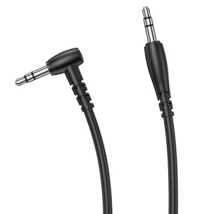 Borofone Kabel BL10 jack 3,5mm na jack 3,5mm kątowy 2 metry czarny