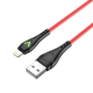 Borofone Kabel BX65 Bright USB na Lightning 2A 1 metr czerwony