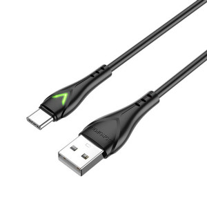 Borofone Kabel BX65 Bright USB na Typ C 2A 1 metr czarny
