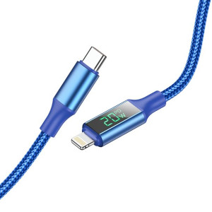 Borofone Kabel BU32 Exclusive Typ C na Lightning PD 20W 1,2 metra niebieski