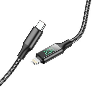 Borofone Kabel BU32 Exclusive Typ C na Lightning PD 20W 1,2 metra czarny