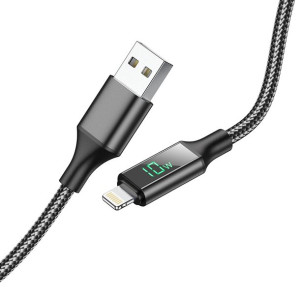 Borofone Kabel BU32 Exclusive USB na Lightning 2,4A 1,2 metra czarny