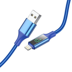 Borofone Kabel BU32 Exclusive USB na Lightning 2,4A 1,2 metra niebieski