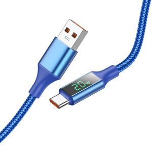 Borofone Kabel BU32 Exclusive USB na Typ C 5A 1,2 metra niebieski