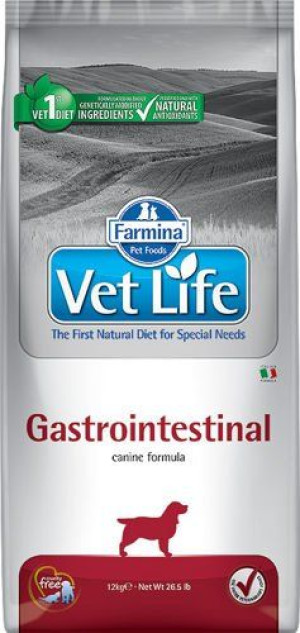 FARMINA Vet Life Dog Gastrointestinal 12kg + Advantix - dla psów 10-25kg (p