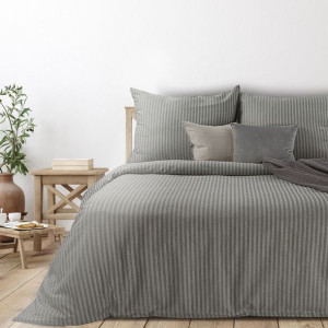 Komplet Pościeli Bawełnianej Etno 03 220x200 Cm, 2 Szt. 70x80 Cm Stalowy
