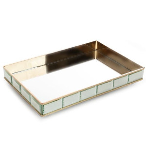 Ceramika 37x25x5 Cm Złoty